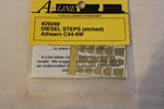 Scale A-line Models, Diesel Steps For Athearn C44-9W Photo Etch Parts #29249. Fixed Price $12.80.