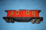Lionel Prewar Gauge #1722 Tin Litho Caboose. Fixed Price $8.96.