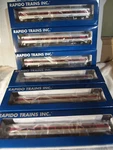 Rapido Mbta "horizen" Push-pull 6-CAR Consist In As Delivered Scheme SET#20. Fixed Price $775.00.