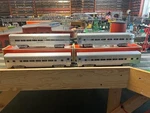 Lionel 6-19180 Santa Fe Surfliner 4-CAR Passenger Ln Set. Fixed Price $225.00.