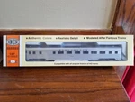 Con-cor Ho 85 Ft Coach Corrugated Sides Burlington Route #0001-070102 (2). Fixed Price $28.00.