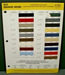 1979 American Motors Passenger Car Colors Dupont Canada Paint Chip Samples Chart. Fixed Price $12.99.