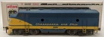 Atlas 6103 Scale Chesapeake & Ohio F-9 Diesel Locomotive #8600 (2-RAIL)/BOX. Fixed Price $56.39.