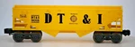 Lionel Scale #6-9018 Dt&i Hopper 1:48 Gauge Yellow Freight Rolling Stock. Fixed Price $14.99.
