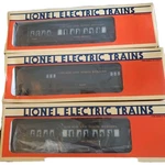 Lionel Gauge Chicago North Western Baggage Car Pullman &' Observation. Fixed Price $175.00.