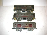 Vintage Lionel Prewar Standard Gauge 332 339 341 New York Central Passenger Cars. Fixed Price $99.99.