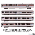 Kato Scale Amtrak Phase Iii Viewliner Passenger 4 Set. Fixed Price $115.45.