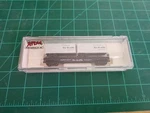 Atlas 37482 Piggyback Flat W/ 24' Trailers Rio Grande #22333 Scale Train. Fixed Price $19.00.