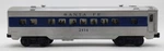 Lionel 2414 Vintage Santa Fe Illuminated Blue Stripe Pullman Car. Fixed Price $56.39.