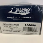 Ho Rapido 106058 Baggage - Express Northern Pacific # 225 New/box. Fixed Price $148.95.