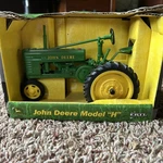 Vintage 2000 Ertl 1:16TH Scale John Deere Model "h" Tractor, #15034, Nib. Fixed Price $50.00.