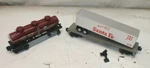 Lot Of 2 Gauge Train Cars K-line 5410 Tank & Lionel 16940 Flat. Fixed Price $44.98.