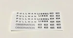 Lionel Blue Comet 613-613-614-615 Black Waterslide Decal Set Look!. Fixed Price $8.00.