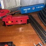 Bachmann Sante Fe Electric Train Lot W/ Tracks, Extra Car & Controller Untested!. Fixed Price $40.00.