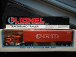 Scale "lionel" Die Cast Tractor & Trailer Set #6-12725. Fixed Price $14.99.