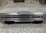 Lionel 9588 Burlington Aluminum Vista Dome Passenger Car. Fixed Price $70.00.