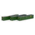 New Athearn 53' Stoughton Containers Emp # 2 (3-PACK) Scale. Fixed Price $41.99.