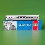 Ho Scale Con-cor Streamline Coach Car Baltimore Ohio B&o H-704 Silver W Box. Fixed Price $19.99.