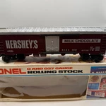 Lionel 6-9867 Hershey's Milk Chocolate Billboard Reefer Gauge Train Car Maroon. Fixed Price $39.97.