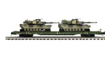 Mth O Scale Flat Car U.s. Army With M1A Abrams Tanks Item 20-92184D. Fixed Price $199.99.