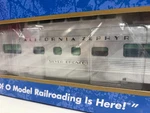 Atlas California Zephyr Vista-dome Chair Car Silver Bronco 3 Rail. Fixed Price $200.00.
