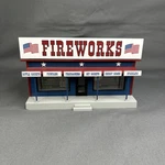 Mth Rail King Fireworks Roadside Stand Building #30-9093 Scale. Fixed Price $29.99.