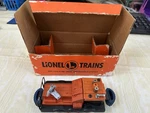 Postwar Lionel #50 Operating Gang Car With Original Orange Box / O27 Gauge. Fixed Price $15.99.