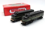 Williams F7104 Reading Twin Motored A-a Locomotive Set, Powered & Dummy, Gauge. Fixed Price $200.00.