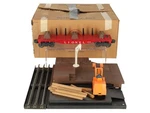 Lionel Vintage Operating Forklift Platform With 6264 Lumber Car Ex/box. Fixed Price $113.74.