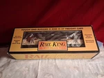 Mth Rail King O-gauge RK-7109L C&nw Semi-scale Stock Car Original Box Nice!. Fixed Price $55.00.