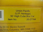 Mth Premier 20-2774A Up Heritage Union Pacific 50 High Cube Boxcar New. Fixed Price $80.00.