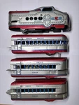 Vintage Marx Union Pacific M10005 Tin Streamline Passenger Train Set 4 Piece. Fixed Price $79.95.