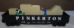 Lionel 6-16712 Gauge Pinkerton Animated Gondola. Fixed Price $19.99.
