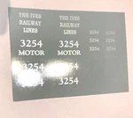 Ives Std Gauge 3254 Locomotive Engine (not Included) White Water Decals Look!. Fixed Price $8.00.