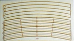 Mrgs 27" Railroad Crossing For Atlas Curved 6043 Sectional Track. Fixed Price $11.95.