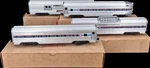 Set Of 4 Williams Golden Memories Amtrak Aluminum Streamliner Passenger Cars Ob. Fixed Price $199.99.