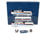 Rapido 200004 Amtrak Turbotrain Late Ho Gauge Diesel Passenger Set. Fixed Price $348.47.