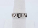 Tiffany & Co. 925 Sterling Silver Atlas Band Ring 4.3 Grams Size 7 EB1225WXZDE. Fixed Price $700.00.