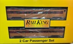 Mth Rail King 30-68087 Milwaukee Road 60 Streamlined Passenger 2-CAR Set O-gaug. Fixed Price $149.95.