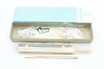 Walthers Ho Gauge 60' Postal Passenger Car Kit 933-7831 Silver Plastic Wood. Fixed Price $29.89.