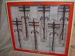 Lionel 6-37995 Scale 7-1/4" Lighted Telephone Poles O27 2021 New Set Of Sealed. Fixed Price $49.99.