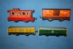 Hafner Tin Freight Cars: #91746 Hopper Cars, Grand Canyon Boxcar & #41021. Fixed Price $44.95.