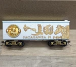 Bachmann Hawthorne Village Box Car Sacagawea $1 Silver Gold Advertising. Fixed Price $19.00.