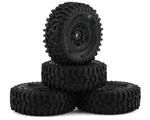 JCO4023-3294 Tusk 1.0" Pre-mounted Tires W/hazard Wheel (black) (4) (green) W.... Fixed Price $21.00.