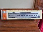 Con-cor Ho 85 Ft Coach Corrugated Sides Burlington Route 4653 #0001-070102 (1). Fixed Price $28.00.