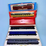 Lot Of 6 Ho Rivarossi Pullman 1920S 1930S Passenger Cars W/ Boxes. Fixed Price $165.00.