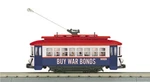 Mth 30-5247 "buy War Bonds" Bump Go Trolley New Store Stock Gauge Rail. Fixed Price $84.99.
