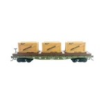 Rock Island Hobby 032211 Us Army 40' Flat Car With Crates. Fixed Price $29.11.