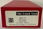 Ho Coach Yard Brass Tcy #1222 Santa Fe Blue 10-3-2 Lw Sleeper Pullman 1947 Mint. Fixed Price $295.00.