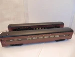 K-line By Lionel Aluminum Pennsylvania Broadway Ltd. 72 Ft. Steel Passenger Cars. Fixed Price $220.00.